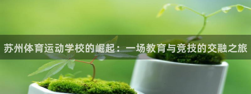 必发官方正版app娱乐：苏州体育运动学校的崛起：一场