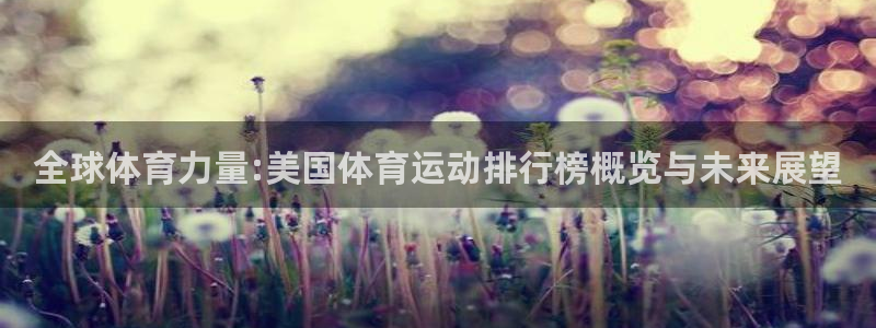 必发官网下载招商电话地址：全球体育力量:美国体育运动排行榜概